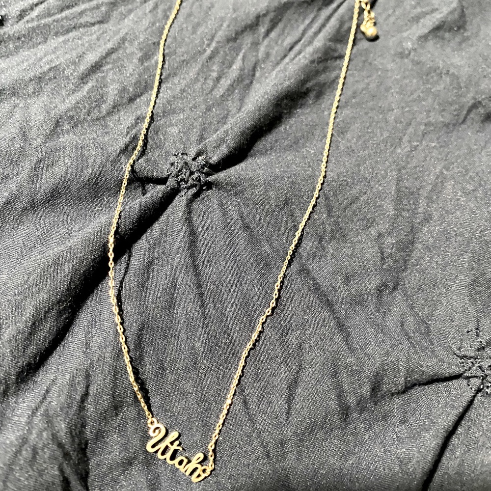 Utah silver necklace